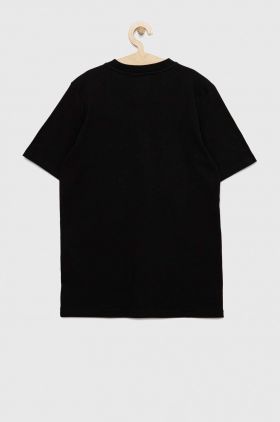 Adidas tricou de bumbac pentru copii U SL culoarea negru, cu imprimeu