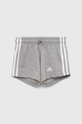 Adidas pantaloni scurti copii G 3S culoarea gri, melanj, talie reglabila