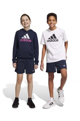 Adidas pantaloni scurti copii U PL culoarea albastru marin, talie reglabila