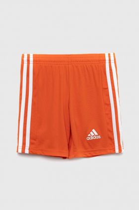 Adidas Performance pantaloni scurti copii SQUAD 21 SHO Y culoarea portocaliu, talie reglabila