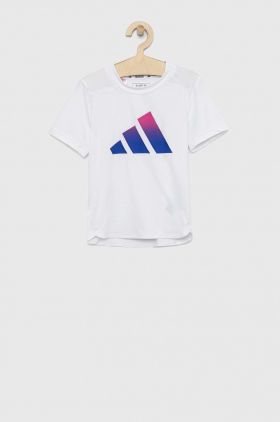 Adidas tricou copii B TI TEE culoarea alb, cu imprimeu