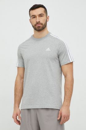 adidas tricou din bumbac culoarea gri, uni IC9337