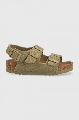 Birkenstock sandale copii Milano culoarea verde