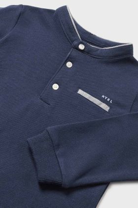 Mayoral tricou polo pentru copii culoarea albastru marin, cu imprimeu