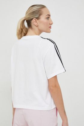 adidas tricou din bumbac culoarea alb HR4915