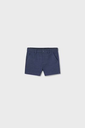 Mayoral pantaloni scurti bebe culoarea albastru marin, talie reglabila