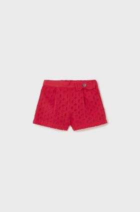 Mayoral pantaloni scurti bebe culoarea rosu, neted