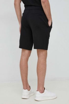 Armani Exchange pantaloni scurti din bumbac barbati, culoarea negru