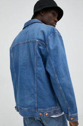 Wrangler geaca jeans barbati, de tranzitie, oversize