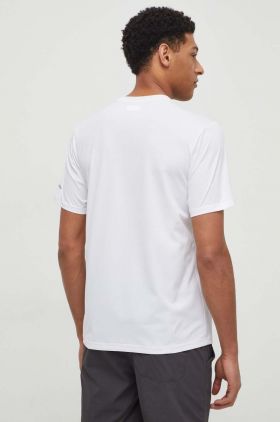 Columbia tricou sport Legend Trail culoarea alb, cu imprimeu 2036533