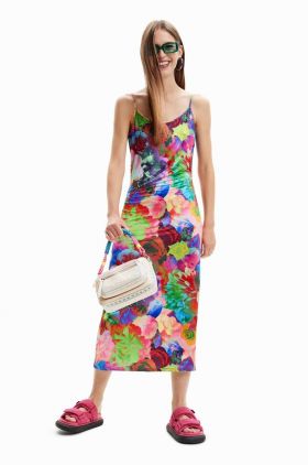 Desigual rochie midi, drept