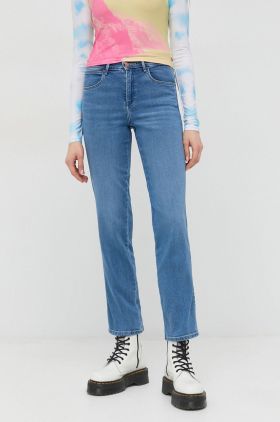 Wrangler jeansi Straight 658 femei high waist, damskie high waist