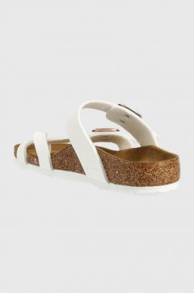 Birkenstock slapi copii Mayari culoarea alb