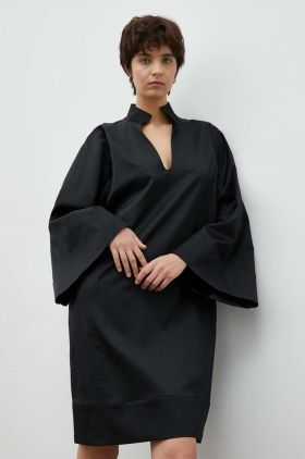 By Malene Birger rochie din lana culoarea negru, mini, oversize