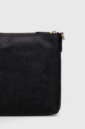 Coach poseta de piele Culoarea negru