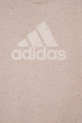 Adidas tricou copii G FI BL culoarea bej, modelator