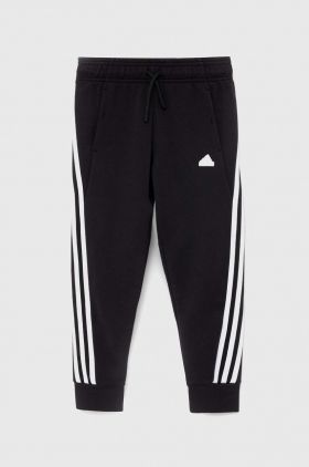 Adidas pantaloni de trening pentru copii G FI 3S culoarea negru, cu imprimeu