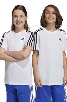 Adidas tricou de bumbac pentru copii U 3S culoarea alb, cu imprimeu