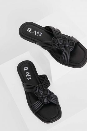 Answear Lab slapi de piele Femei, culoarea negru