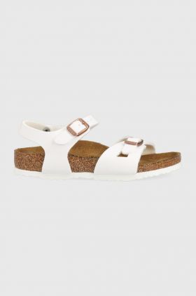 Birkenstock sandale copii Rio culoarea alb