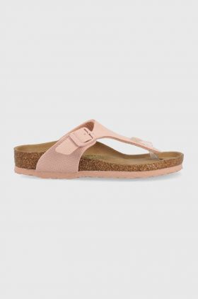 Birkenstock slapi copii Gizeh culoarea roz