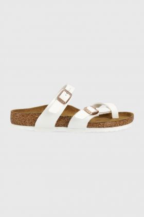 Birkenstock slapi copii Mayari culoarea alb