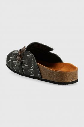 Karl Lagerfeld papuci ODESSA KL femei, culoarea gri KL80441M