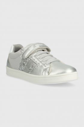 Geox sneakers pentru copii culoarea argintiu