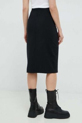 Marc O'Polo fusta culoarea negru, midi, creion