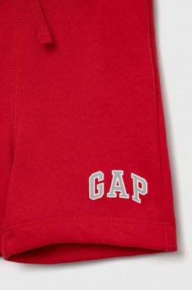 GAP pantaloni scurti copii culoarea rosu, talie reglabila