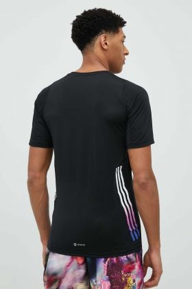 adidas Performance tricou de alergare Run Icons culoarea negru, cu imprimeu