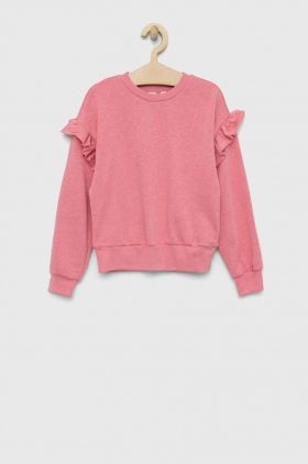 GAP bluza copii culoarea roz, neted