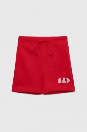 GAP pantaloni scurti copii culoarea rosu, talie reglabila