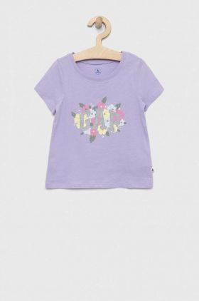 GAP tricou de bumbac pentru copii culoarea violet