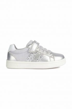 Geox sneakers pentru copii culoarea argintiu