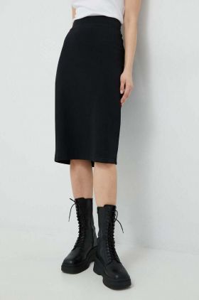 Marc O'Polo fusta culoarea negru, midi, creion