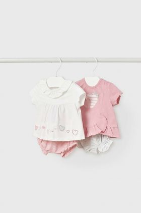 Mayoral Newborn compleu bebe 2-pack culoarea roz