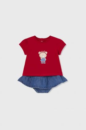 Mayoral Newborn compleu bebe culoarea rosu