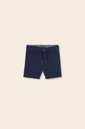 Mayoral pantaloni scurti bebe culoarea albastru marin, talie reglabila