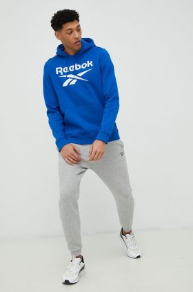 Reebok bluza barbati, cu glugă, cu imprimeu