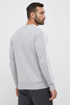 adidas hanorac de bumbac bărbați, culoarea gri, melanj IC9319