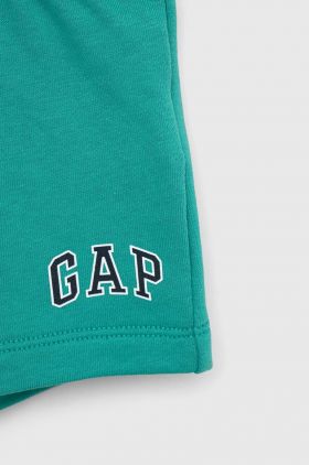 GAP pantaloni scurti copii culoarea verde, talie reglabila