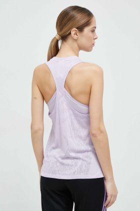 Reebok top de antrenament Burnout culoarea violet