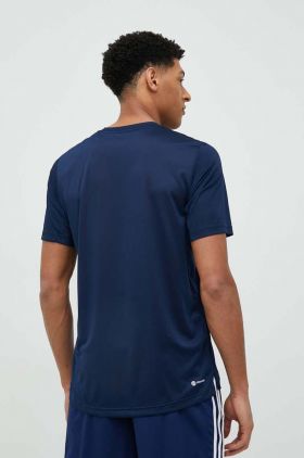 adidas Performance tricou de antrenament Club culoarea albastru marin, neted