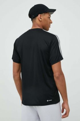 adidas Performance tricou de antrenament Train Essentials culoarea negru, cu imprimeu IB8150