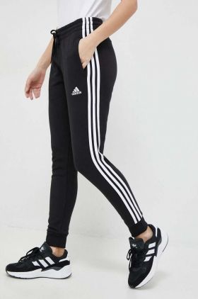 adidas pantaloni de trening culoarea negru, cu imprimeu  IC8770