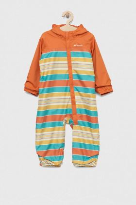 Columbia combinezon bebe Critter Jitters II Rain Suit culoarea portocaliu