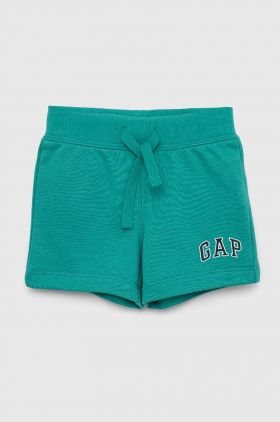 GAP pantaloni scurti copii culoarea verde, talie reglabila