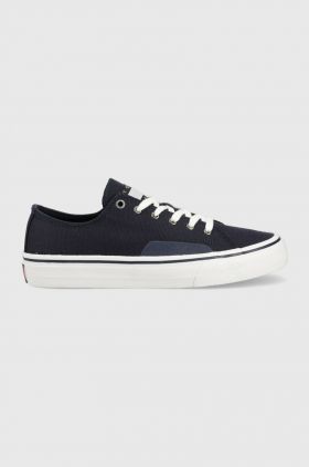 Tommy Jeans tenisi SKATE CANVAS ESS barbati, culoarea albastru marin, EM0EM01175