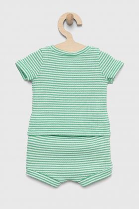 GAP set de bumbac pentru bebelusi culoarea verde